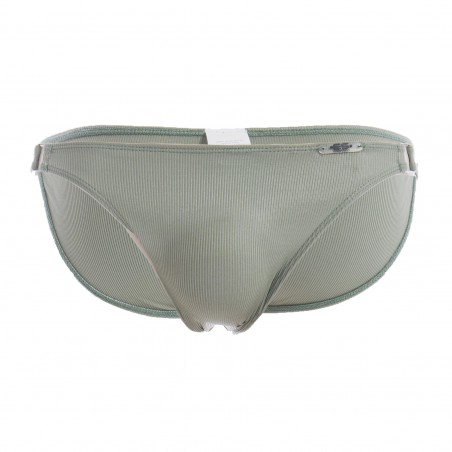 Bikini Shiny Recycled RIB - khaki