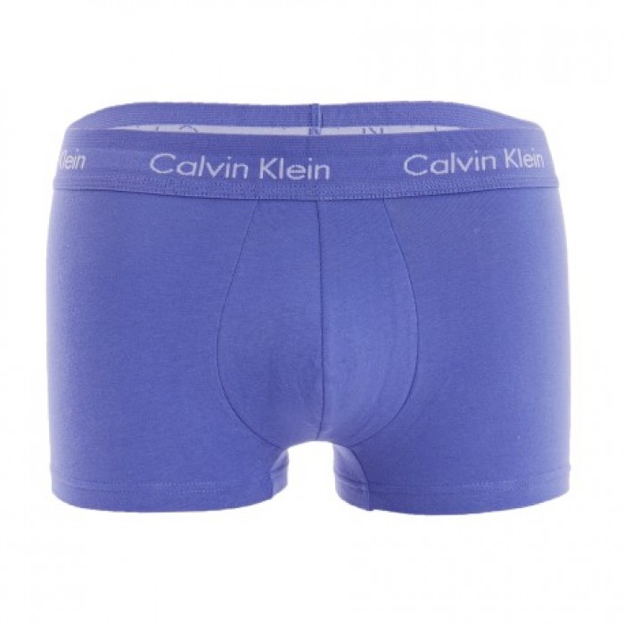  Set of 3 boxers low waist Cotton Stretch - blue, black and purple - CALVIN KLEIN *U2664G-1WH 