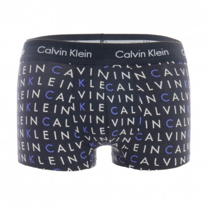  Set of 3 boxers low waist Cotton Stretch - blue, black and purple - CALVIN KLEIN *U2664G-1WH 