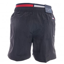  Short de bain mi-long à ceinture logo Tommy hilfiger - noir - TOMMY HILFIGER *UM0UM02509-BDS 