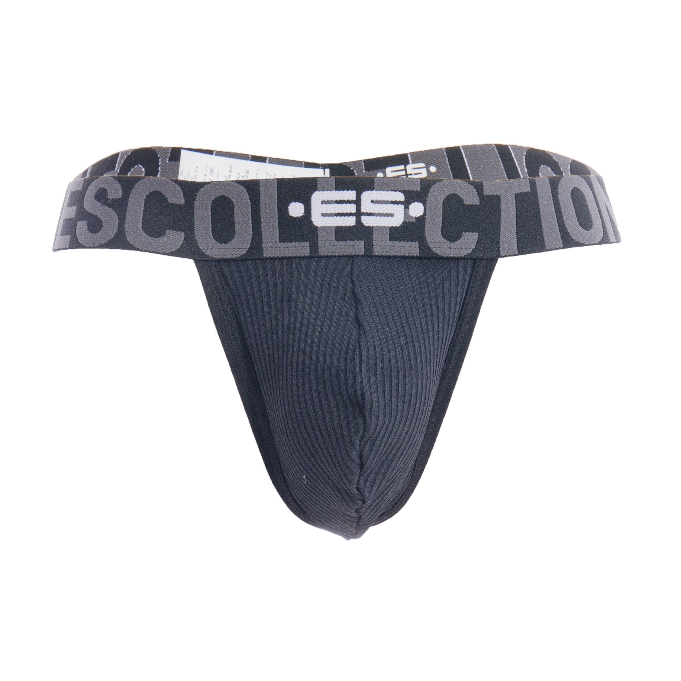 String Recycled RIB Band - black: Briefs for man brand ES collectio