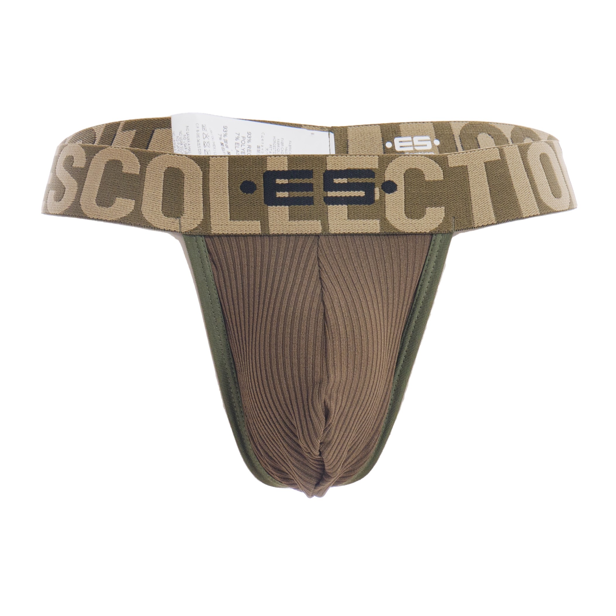 String Recycled RIB Band - khaki: Briefs for man brand ES collectio