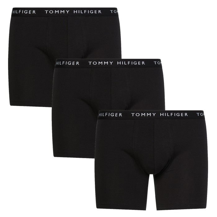  3 pack boxer aderentiTommy Essential - nero - TOMMY HILFIGER UM0UM02204-0TE 