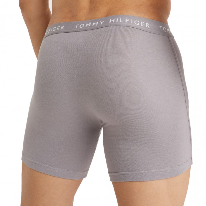  Essential 3er-Pack Boxer-Slips Tommy - schwarz, grau und weiß - TOMMY HILFIGER *UM0UM02204-0TG 