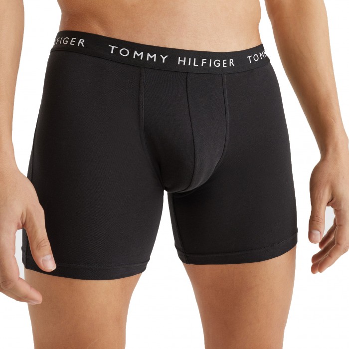  3 pack boxer aderentiTommy Essential - nero, grigio e bianco - TOMMY HILFIGER *UM0UM02204-0TG 