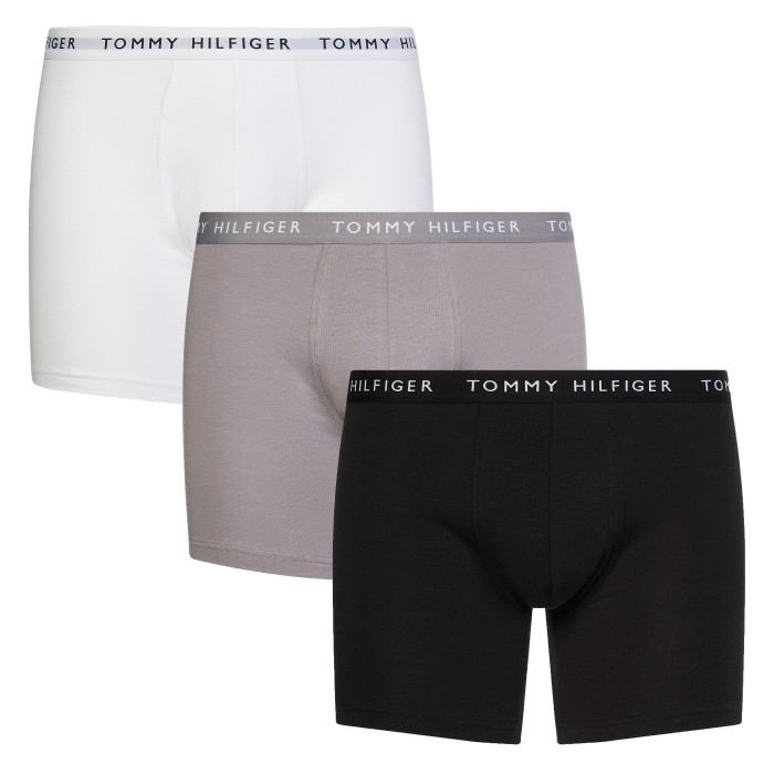 3-Pack Essential Boxer Briefs Tommy - black, grey and white: Packs ...