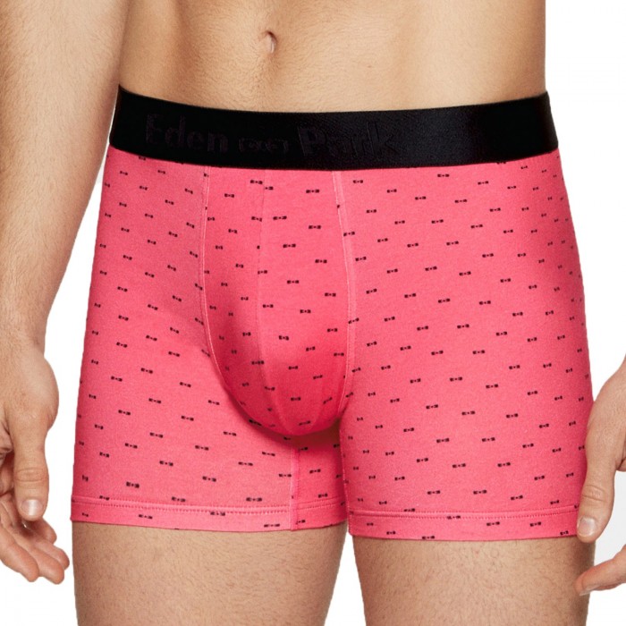  Boxer Eden Park motif noeuds papillon - rose - EDEN PARK E644E49-PK005 