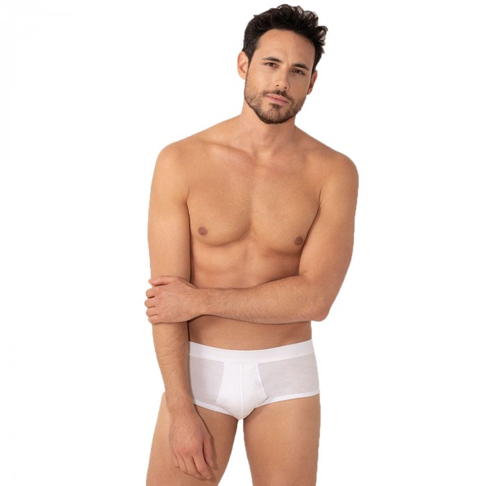  Slip Homme ouvert Coton Premium Eminence - blanc - EMINENCE 1E70-6901 