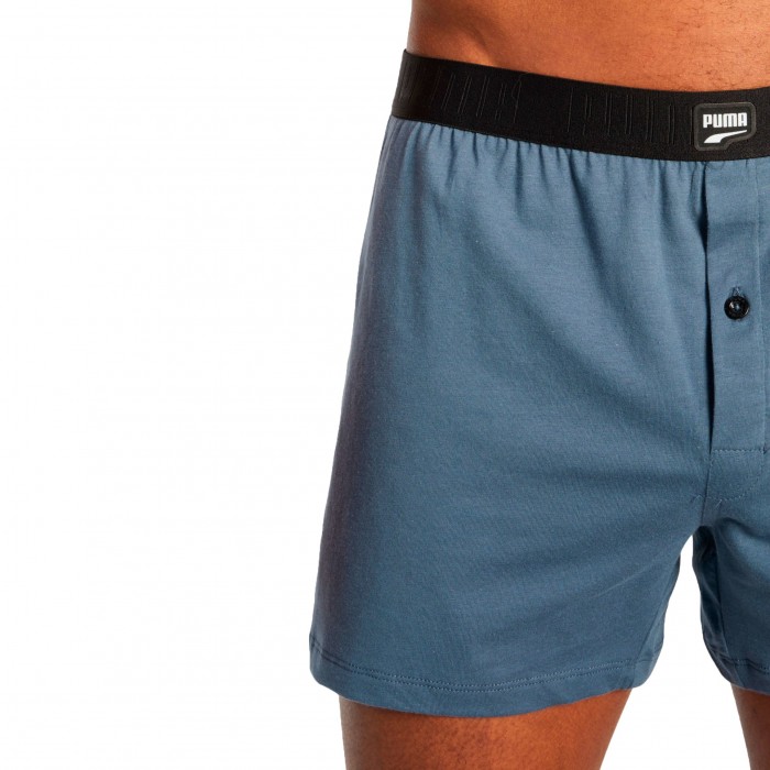  Pack de 2 PUMA sueltos jersey boxers - azul y negro - PUMA 701219367-003 