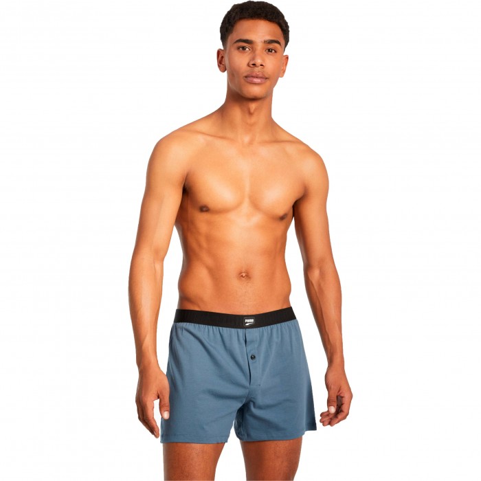  Confezione da 2 boxer PUMA in jersey loose fit - blu e nero - PUMA 701219367-003 