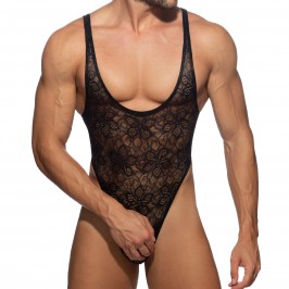  Bodysuit string Flowery Lace - noir - ADDICTED AD1114-C10 