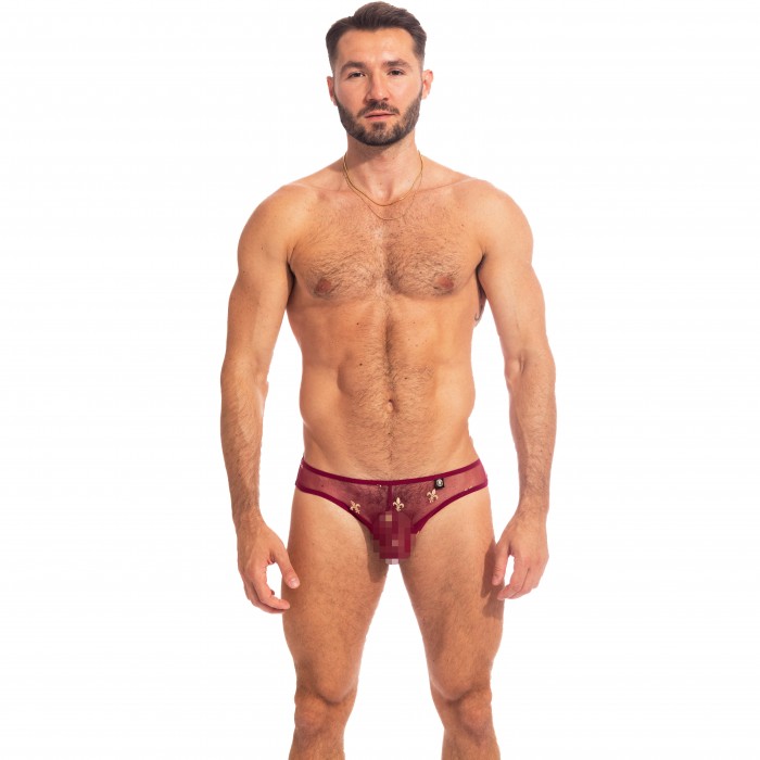  Charlemagne Red - Mini Briefs - L'HOMME INVISIBLE UW30-CLM-008 