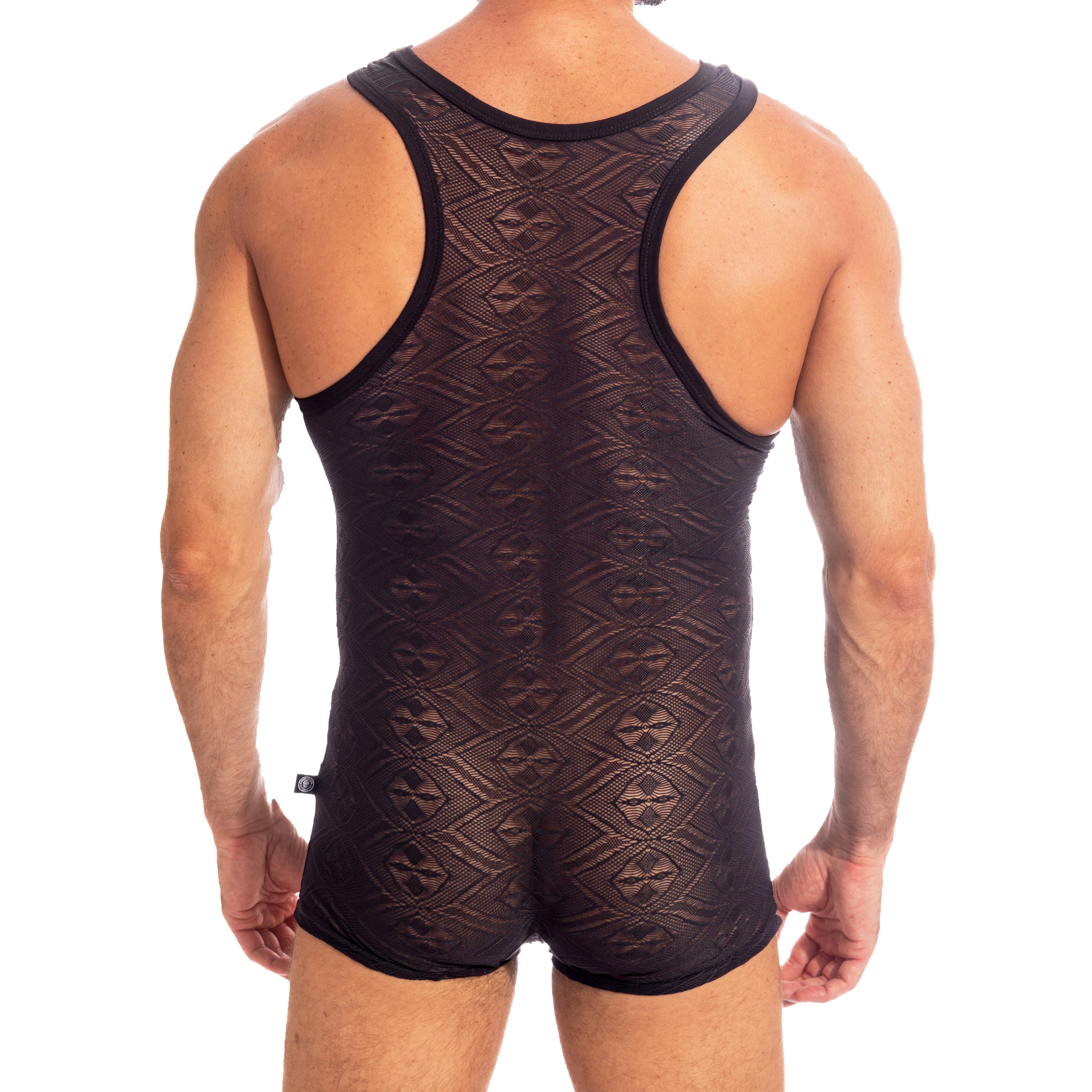 Curio Navy Seamless Bodysuit  Men's seamless Wrestling singlet Bodysuit