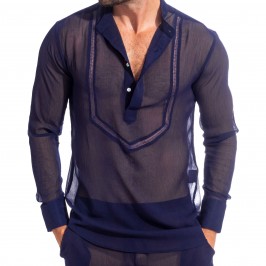  Chantilly Navy Blue - Tunic Shirt - L'HOMME INVISIBLE HW143-CHA-049 