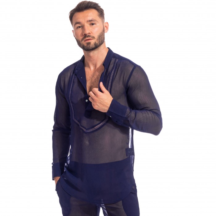  Chantilly Marine - Tunique Chemise - L'HOMME INVISIBLE HW143-CHA-049 