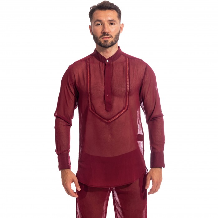  Chantilly Rouge - Tunique Chemise - L'HOMME INVISIBLE HW143-CHA-009 