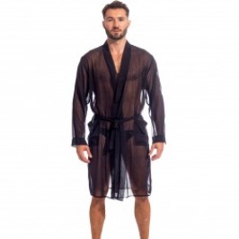  Chantilly Noir - Robe de Chambre Kimono - L'HOMME INVISIBLE HW140-CHA-001 