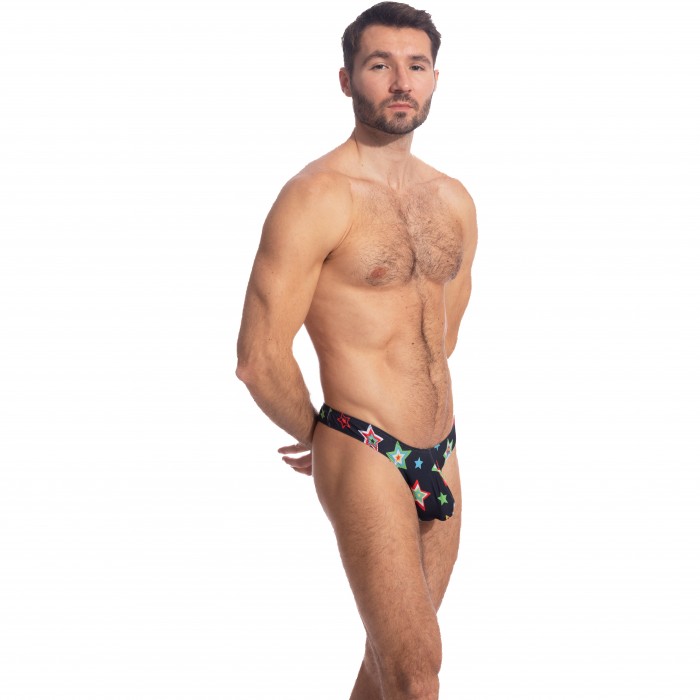  Psychedelic Stars - String Bikini - L'HOMME INVISIBLE UW11-ST1 