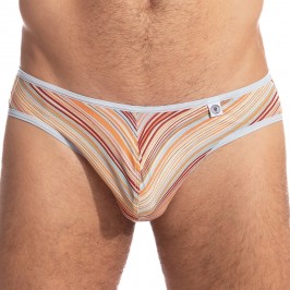  Rayures Orange - Mini Slip - L'HOMME INVISIBLE UW22-MU4 