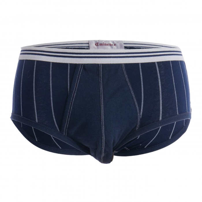 Slip taille haute ouvert Coton mercerisé Eminence - marine - EMINENCE 0101-5521