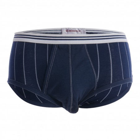 Offener Slip mit hoher Taille Mercerisierte Baumwolle Eminence - marine