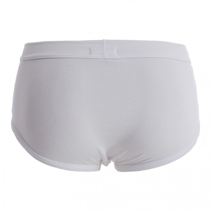  Slip Homme ouvert Coton Premium Eminence - blanc - EMINENCE 1E70-6901 