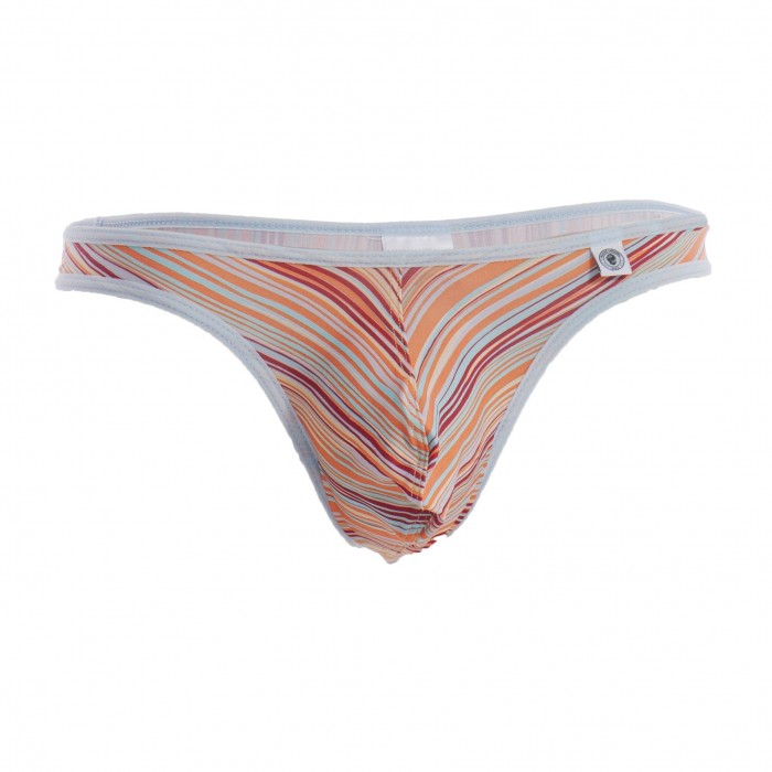 Orange Stripes - String Bikini - L'HOMME INVISIBLE UW07-MU4