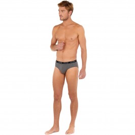  Set of 3 HOM Boxerlines briefs - grey, navy and black - HOM 402467-V002 