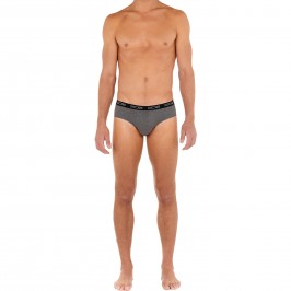  Juego de 3 calzoncillos HOM Boxerlines - gris, navy y negro - HOM 402467-V002 