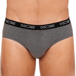  Set di 3 slip HOM boxerlines - grigio, navy e nero - HOM 402467-V002 