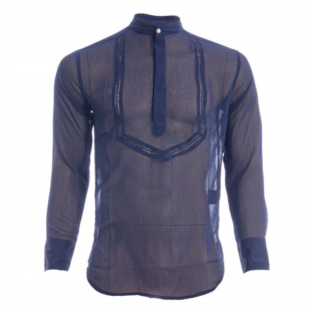 Chantilly Marine - Tunique Chemise