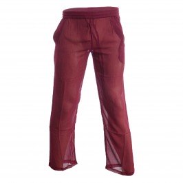Chantilly - Pantalones rojo transparentes - L'HOMME INVISIBLE HW144-CHA-009