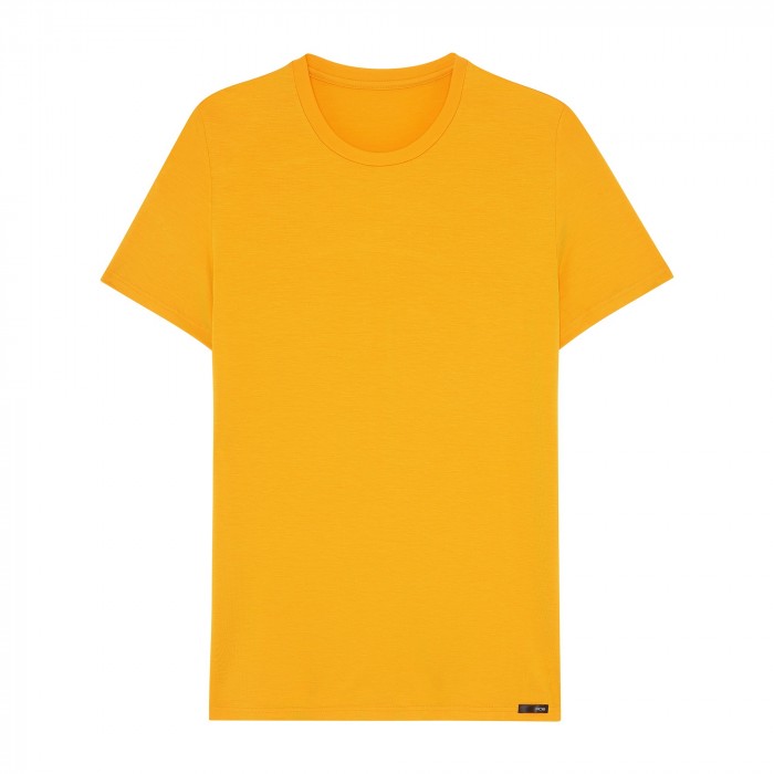 T-shirt HOM col rond Tencel Soft - ginger -  402593-00YO