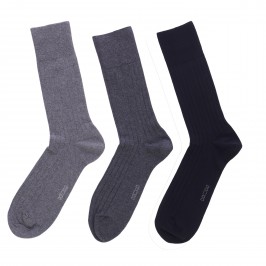  Lot de 3 paires de chaussettes HOM Triple Pack Coton - noir - HOM 405639-V001 