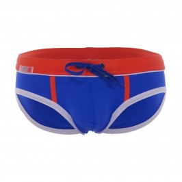 Slip de bain taille basse Holidays TOF PARIS - bleu royal - TOF PARIS TOF248BR