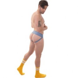  Jockstrap Sergey Pop - blau beige - BARCODE BERLIN 92155-415 