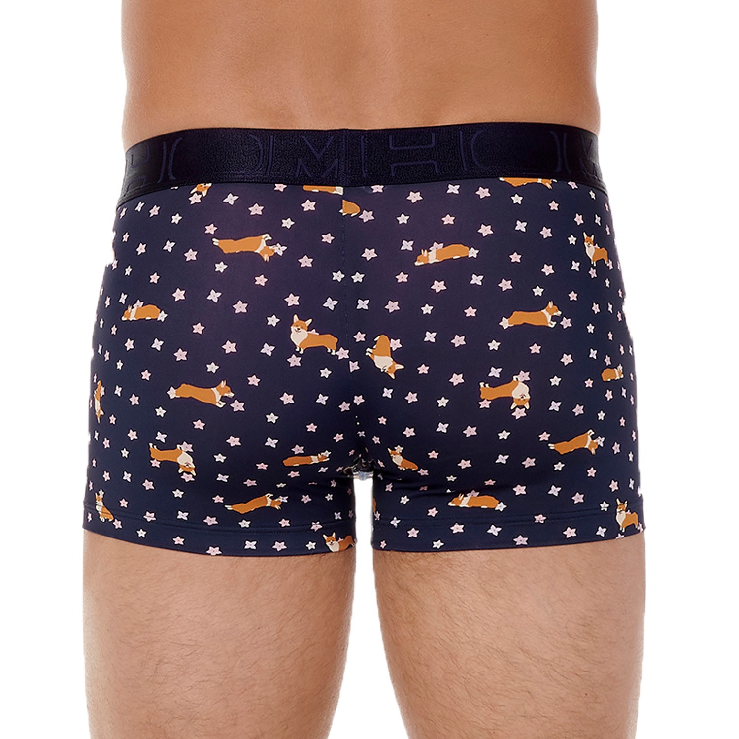 HOM HO1 Long Boxer Briefs Navy 