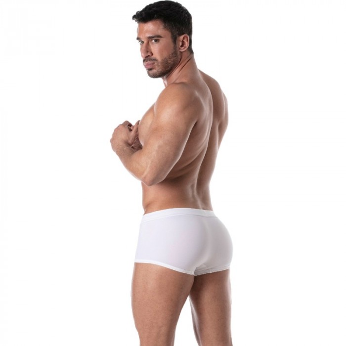 Boxer corti, bagno Shorty del marchio TOF PARIS - Boxer da bagno Holidays TOF PARIS - bianco - Ref : TOF247B