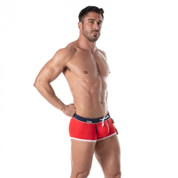 Boxer Shorts, Bath Shorty of the brand TOF PARIS - Holidays Swim Trunks TOF PARIS - red - Ref : TOF247R