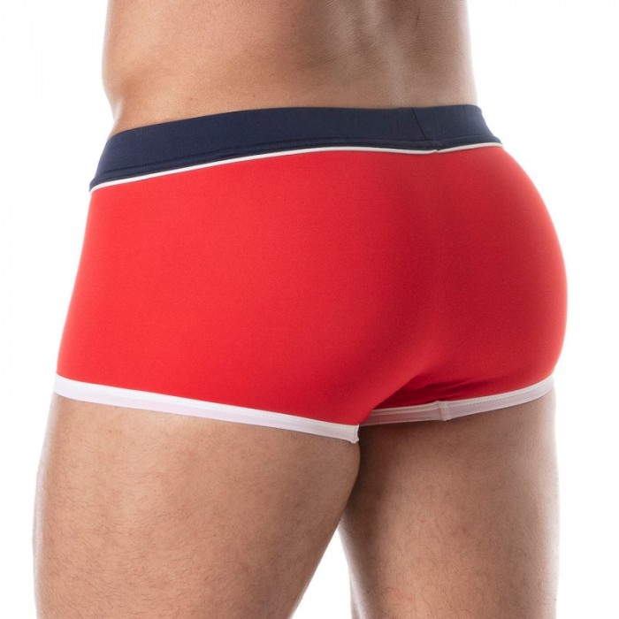 Calzoncillos Boxer, baño Shorty de la marca TOF PARIS - Boxer de baño Holidays TOF PARIS - rojo - Ref : TOF247R