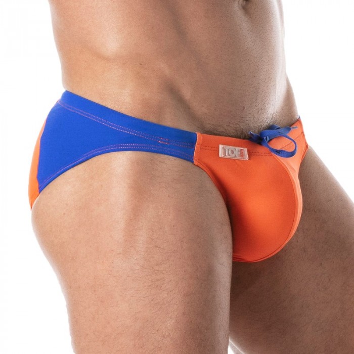 Slip de bain de la marque TOF PARIS - Mini Slip de bain Holidays TOF PARIS - orange - Ref : TOF249O