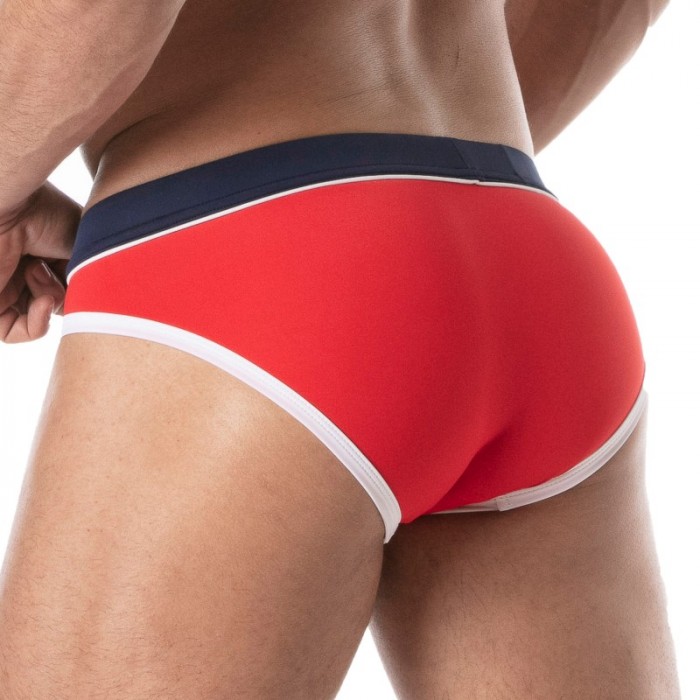 Bath Brief of the brand TOF PARIS - Holidays Swim Briefs TOF PARIS - red - Ref : TOF248R