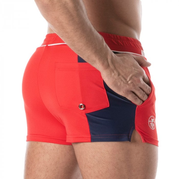 Bath Shorts of the brand TOF PARIS - Holidays Swim Shorts TOF PARIS - red - Ref : TOF251R