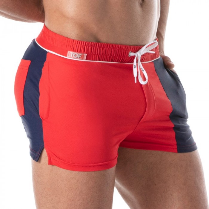 Bath Shorts of the brand TOF PARIS - Holidays Swim Shorts TOF PARIS - red - Ref : TOF251R