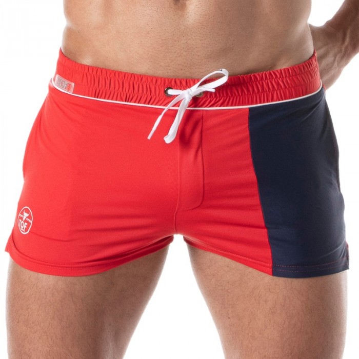 Bath Shorts of the brand TOF PARIS - Holidays Swim Shorts TOF PARIS - red - Ref : TOF251R