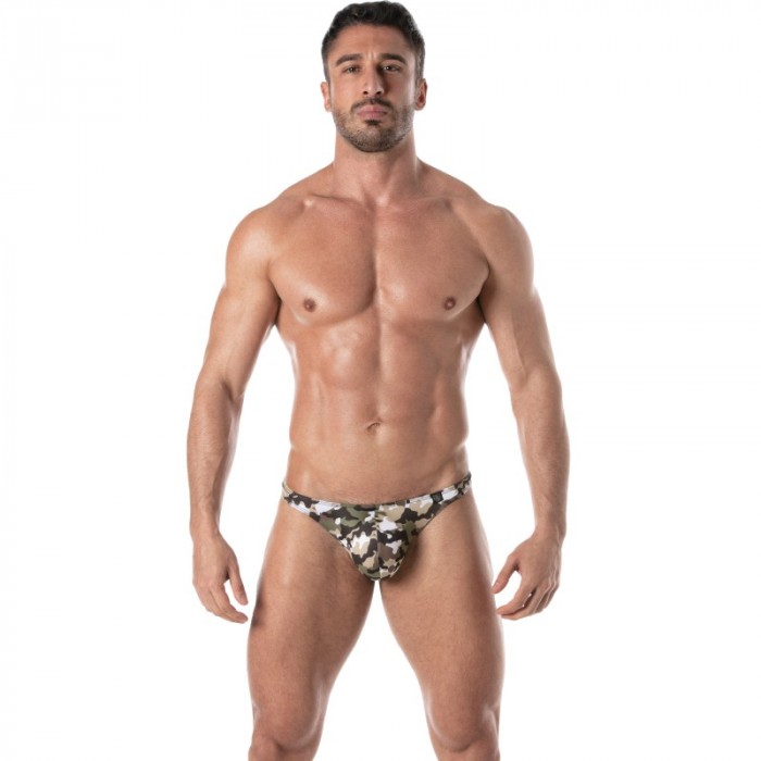 Bath Brief of the brand TOF PARIS - Iconic swim thong - camouflage - Ref : TOF253K