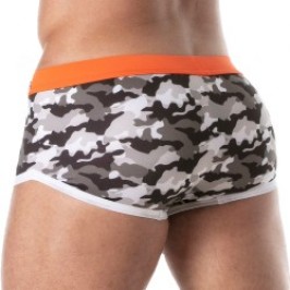 Boxer Shorts, Bath Shorty of the brand TOF PARIS - Iconic Swim Trunks - grey camouflage - Ref : TOF207G