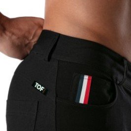 Pantalones de la marca TOF PARIS - Chino Patriot - Pantalon negro - Ref : TOF217N