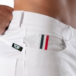 Pantalones de la marca TOF PARIS - Chino Patriot - Pantalon blanco - Ref : TOF217B