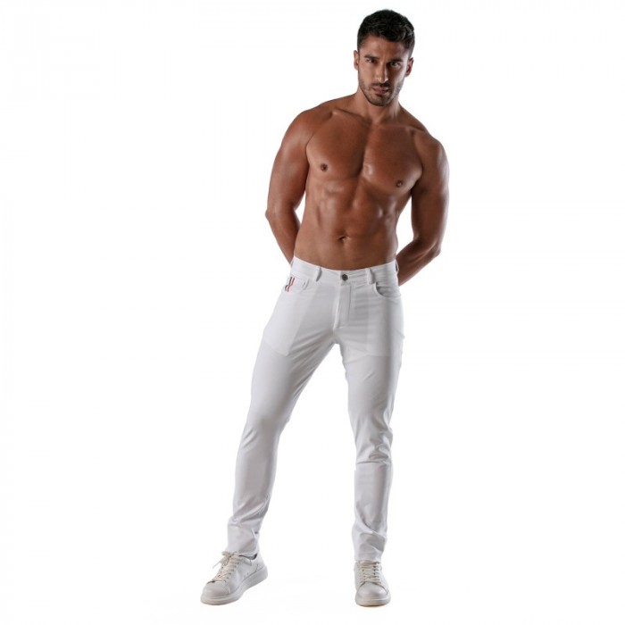 Pants of the brand TOF PARIS - Chino Patriot - White Pants - Ref : TOF217B